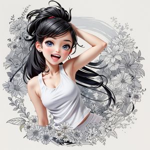 Imagen generada con IA en Vitoria-Gasteiz, ilustración digital de belleza, España, BOAfoto