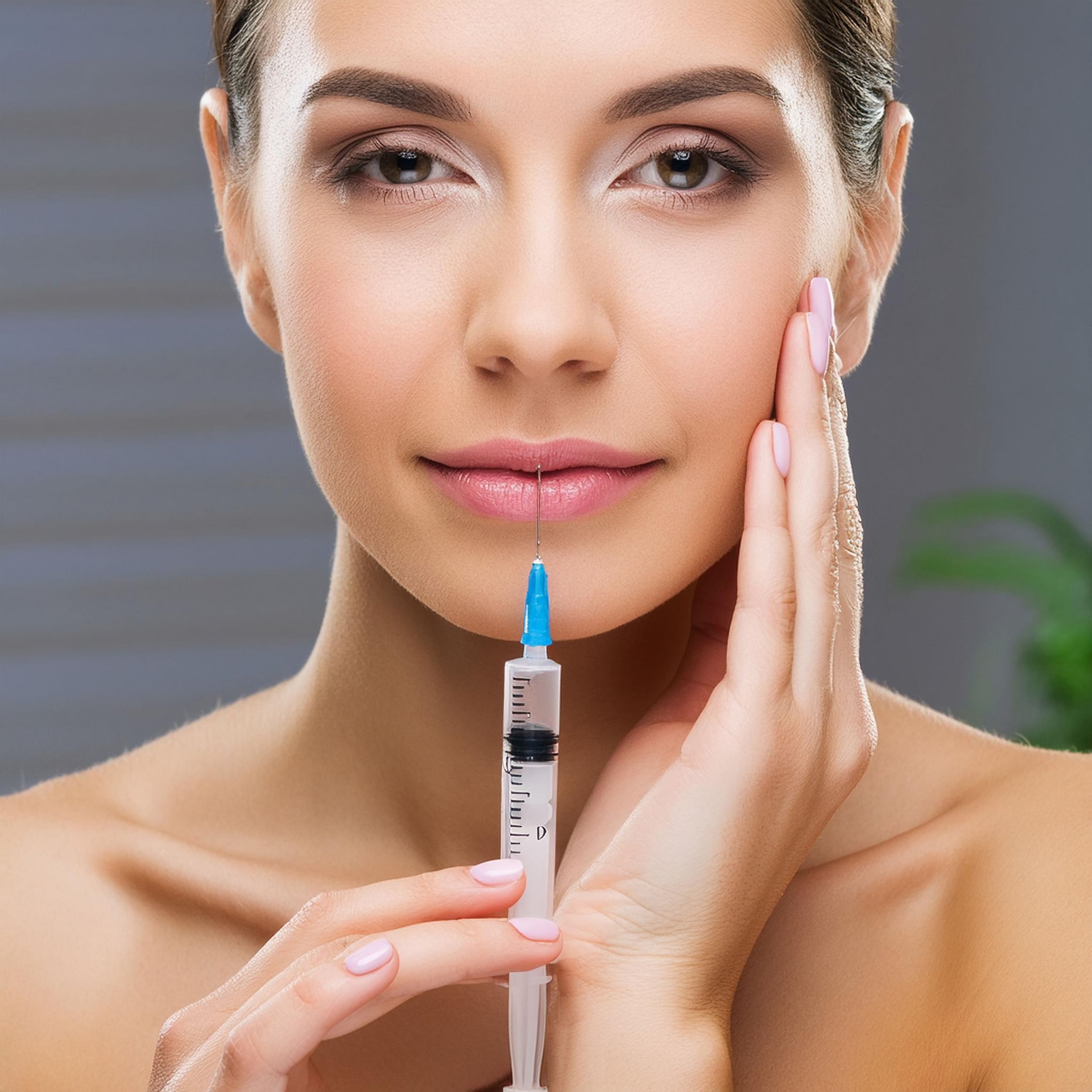 AI generated image of beauty product with female model