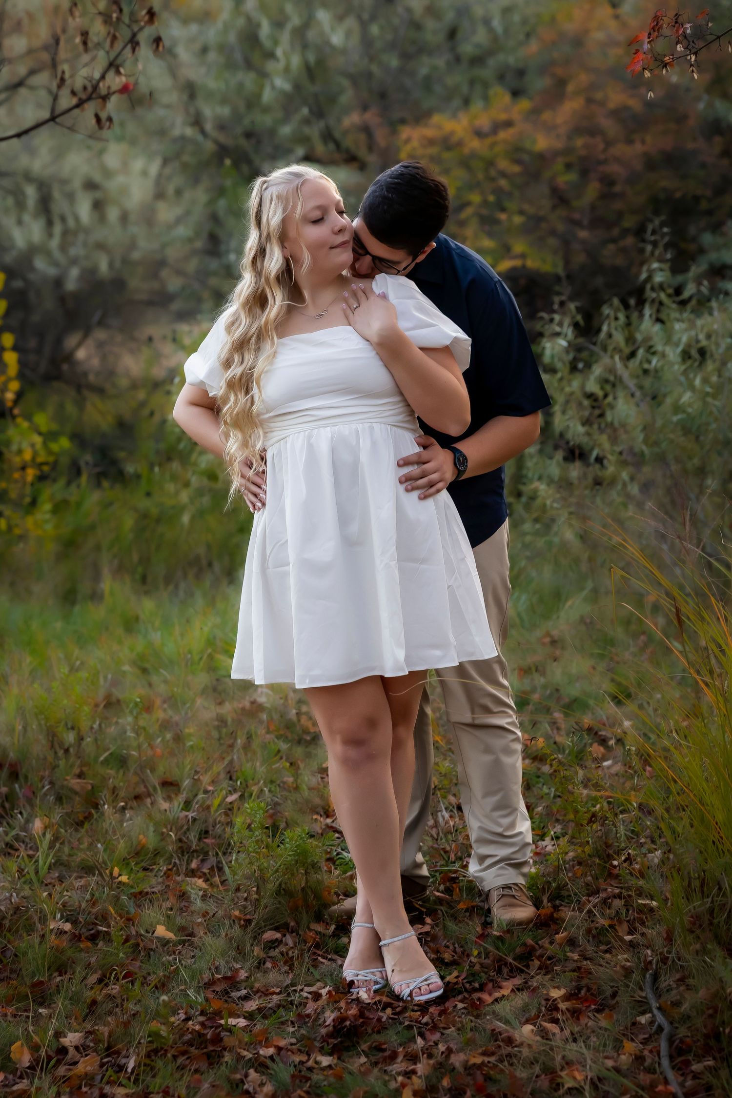 Boise couple captured by Milestones Studios — timeless, natural, and full of love.