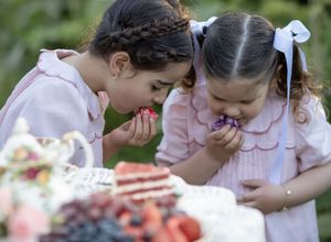 Kids tea party picture.