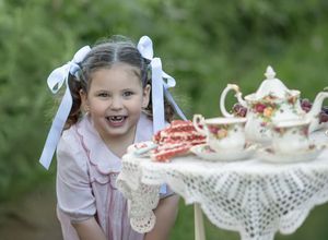 Kids tea party picture.