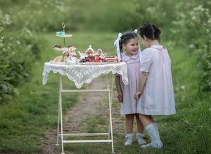 Kids tea party picture.