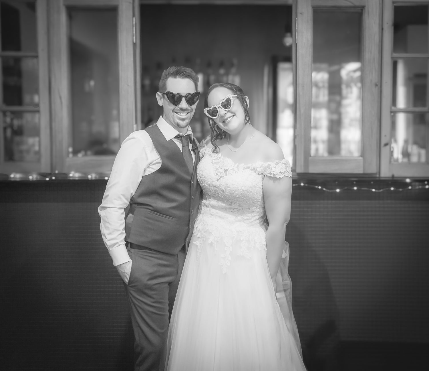 Non-traditional wedding photography of bride and groom portraits at The Manor, captured by Wollongong wedding photographer Serene Coleman.