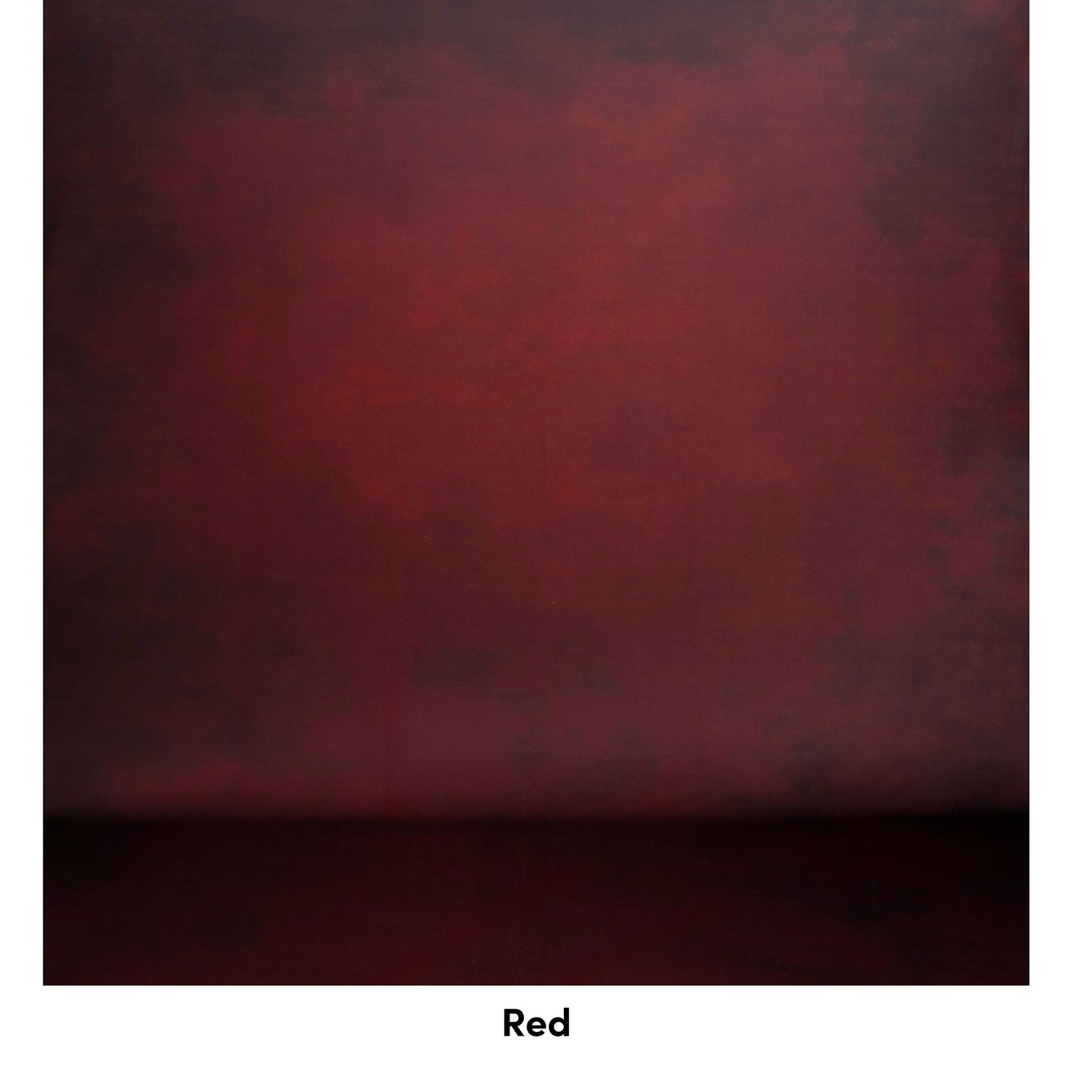 Deep crimson red background with dramatic dark shadowing and textured finish.