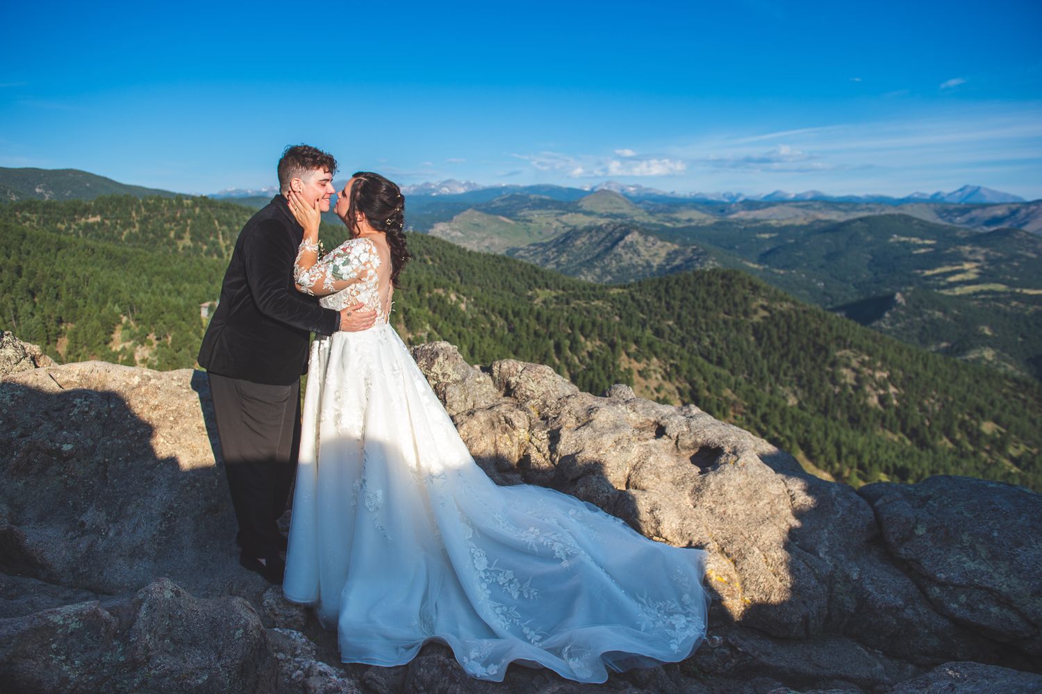 Elopement in Boulder CO LGTBQ wedding photographed by Sari Blum of Blum Wild Photography, Bay Area & Destination Wedding Photographer