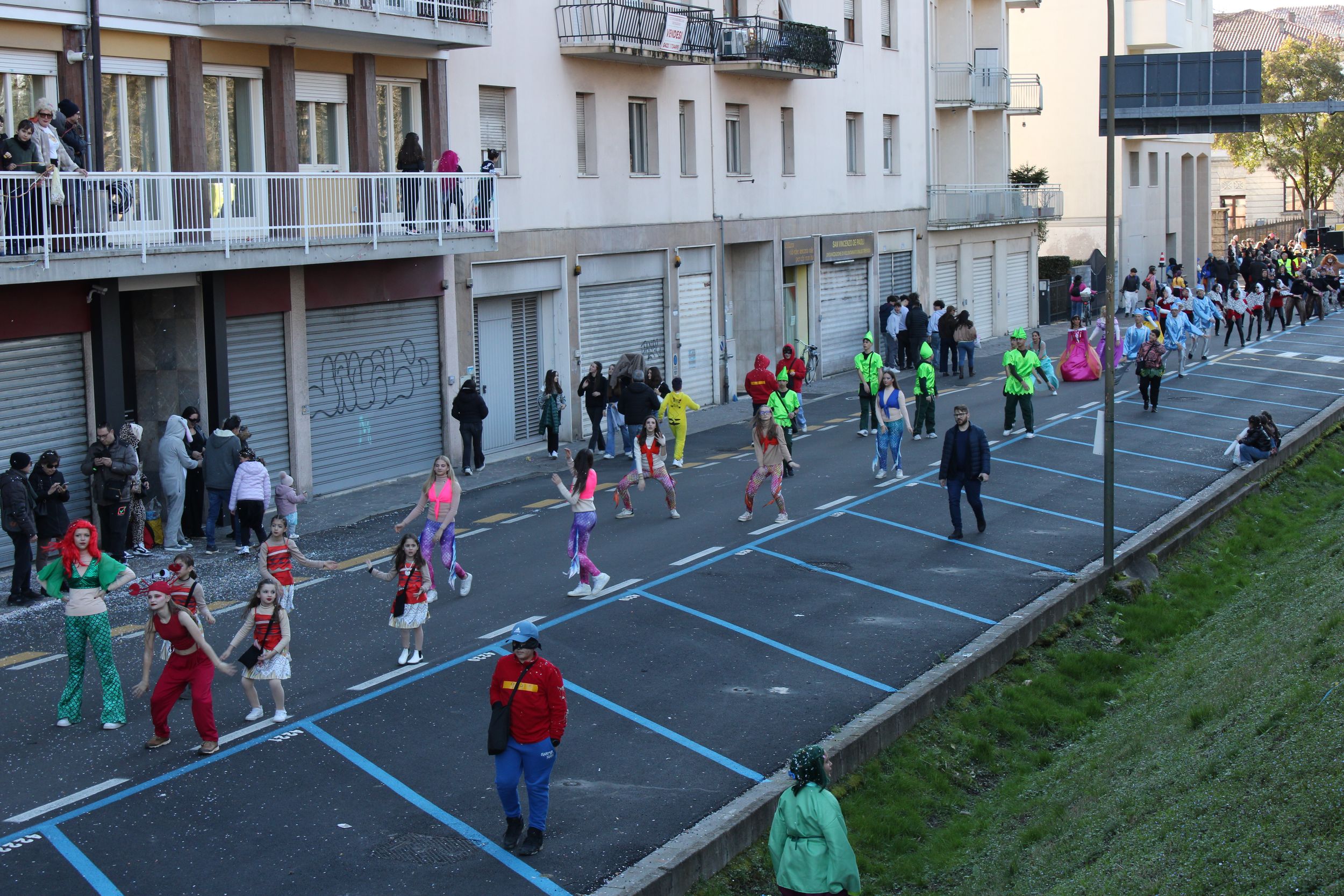 Treviso Carnival Parade 2026. The Energy in Motion Dance School from Nervesa della Battaglia with the show “The World of Disney”.