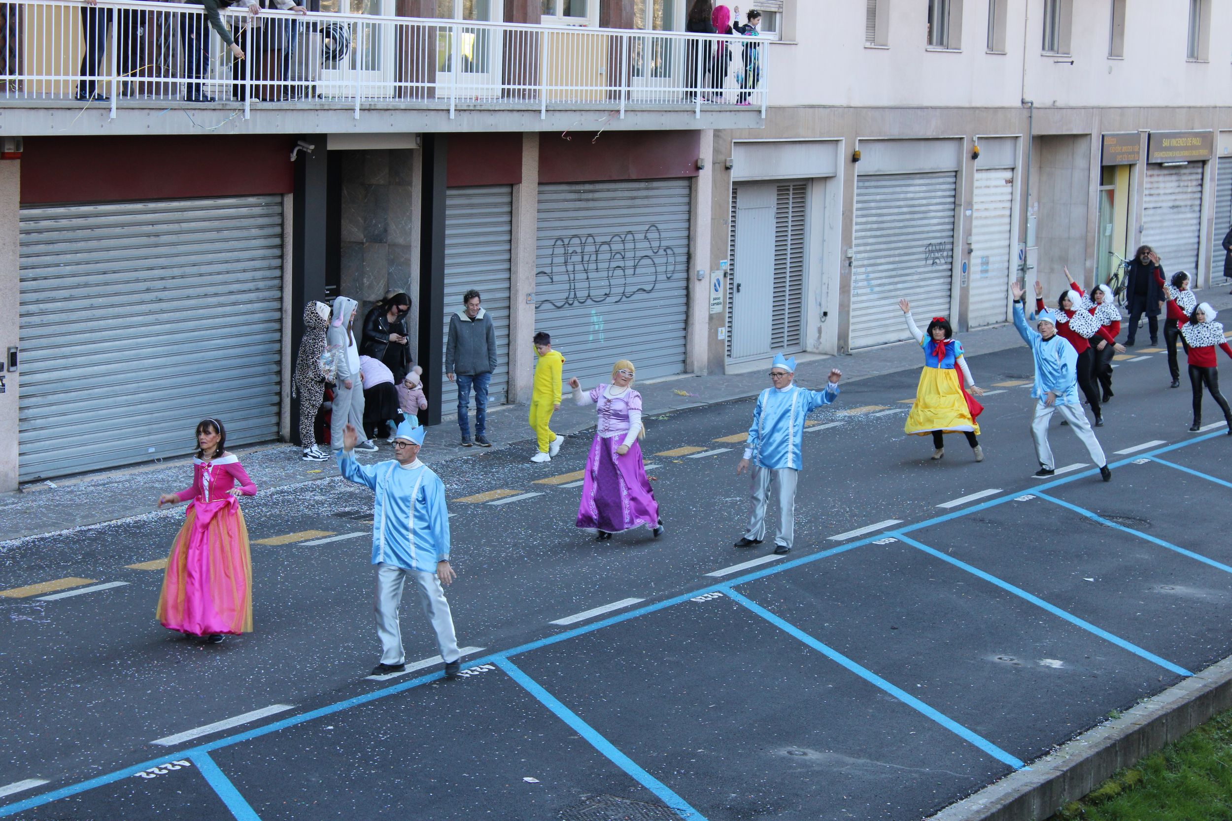 Treviso Carnival Parade 2026. The Energy in Motion Dance School from Nervesa della Battaglia with the show “The World of Disney”.