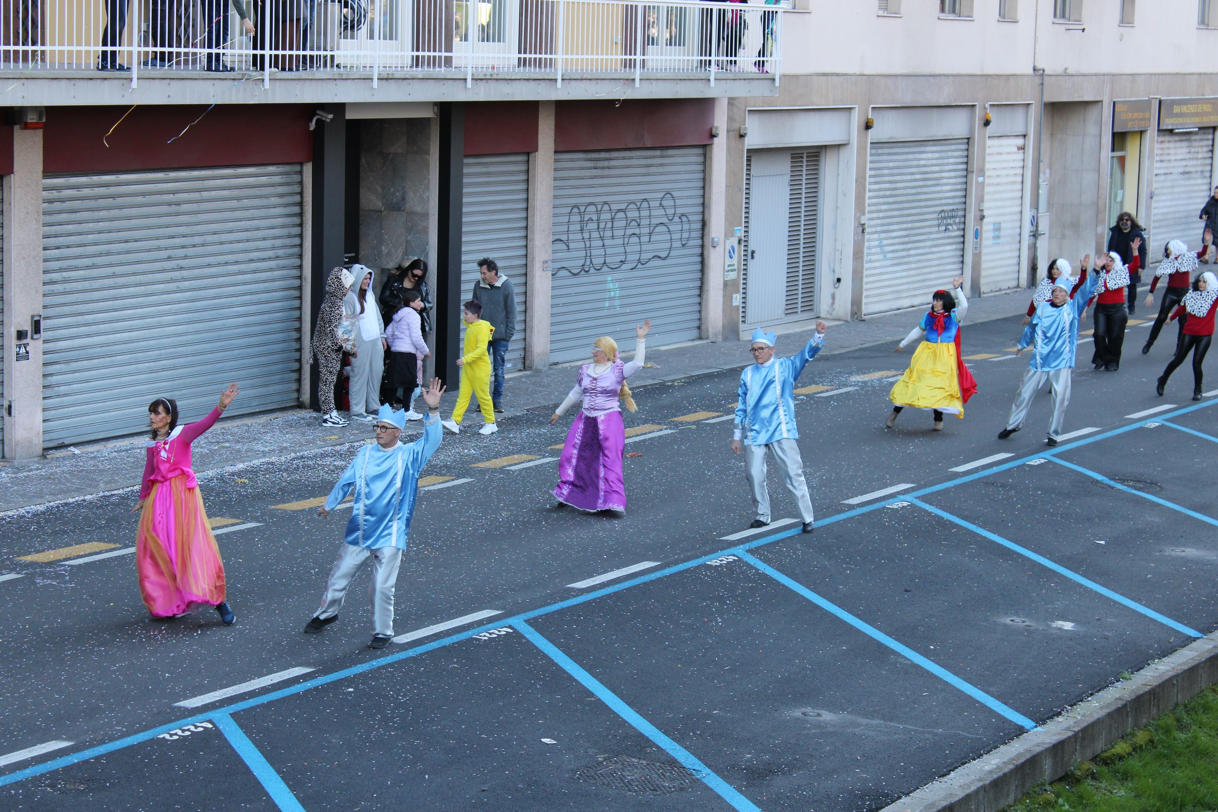 Treviso Carnival Parade 2026. The Energy in Motion Dance School from Nervesa della Battaglia with the show “The World of Disney”.