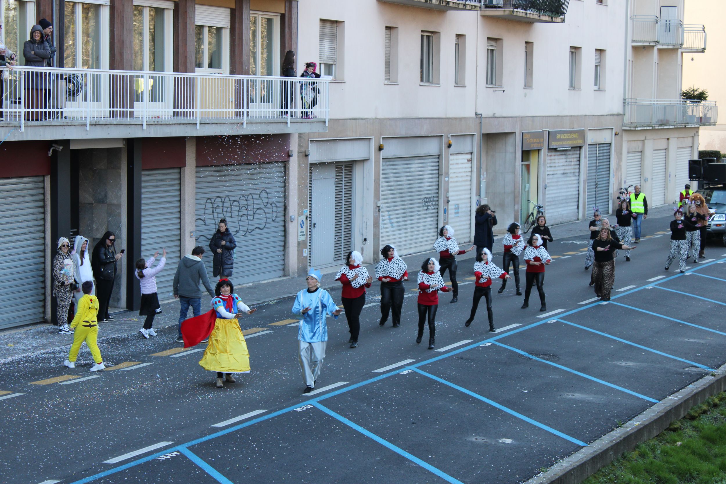 Treviso Carnival Parade 2026. The Energy in Motion Dance School from Nervesa della Battaglia with the show “The World of Disney”.