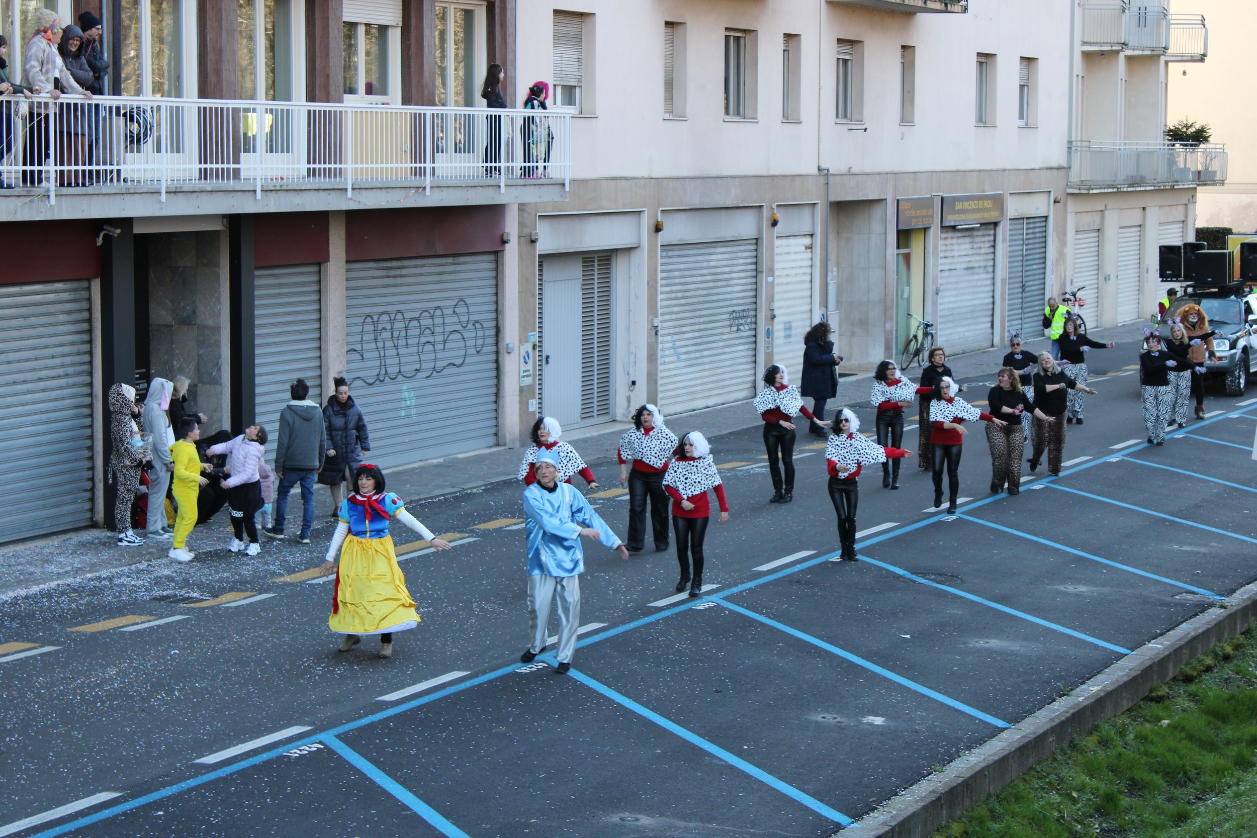 Treviso Carnival Parade 2026. The Energy in Motion Dance School from Nervesa della Battaglia with the show “The World of Disney”.