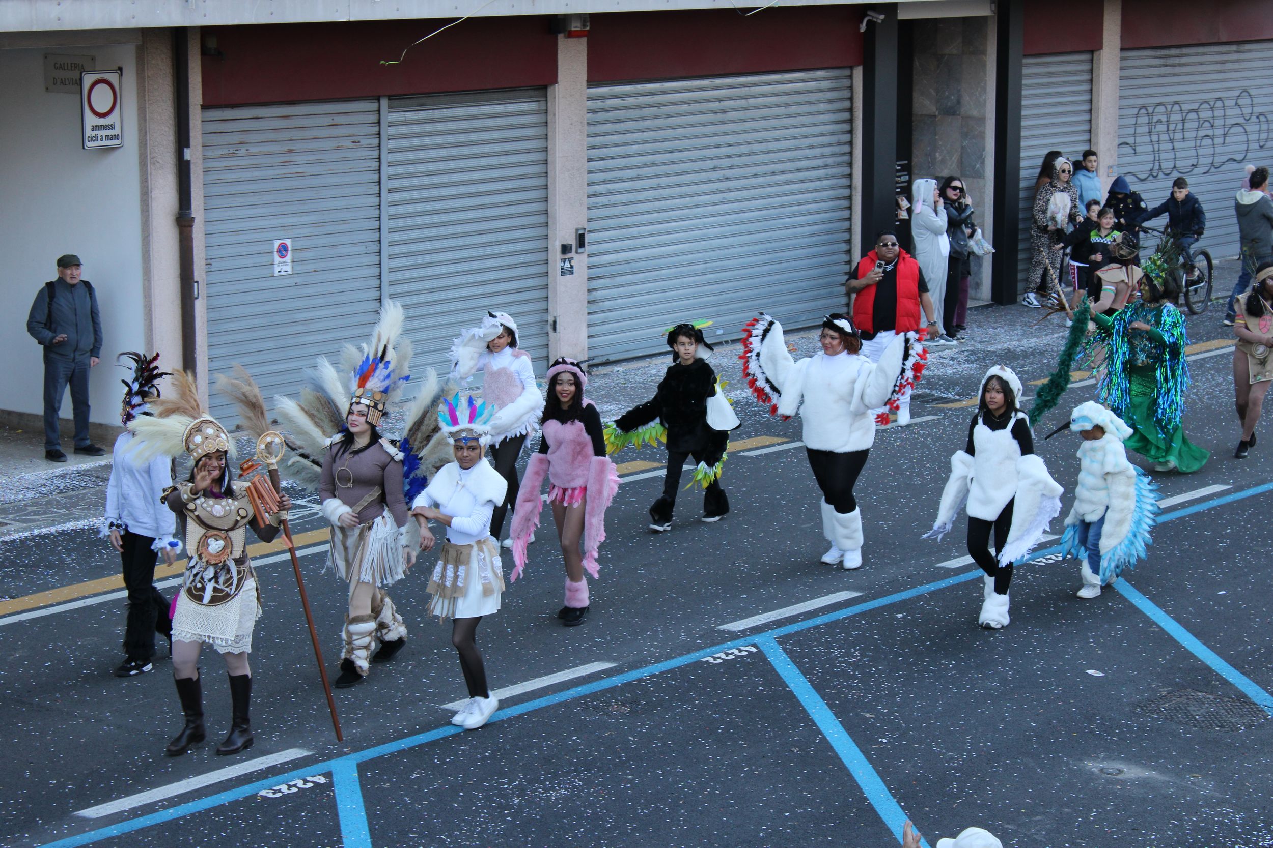 Treviso Carnival Parade 2026. The Cultural Association “Yo Soy Dominicano Aquí y Allá” of the Dominican Republic with the show “Quisqueya”.