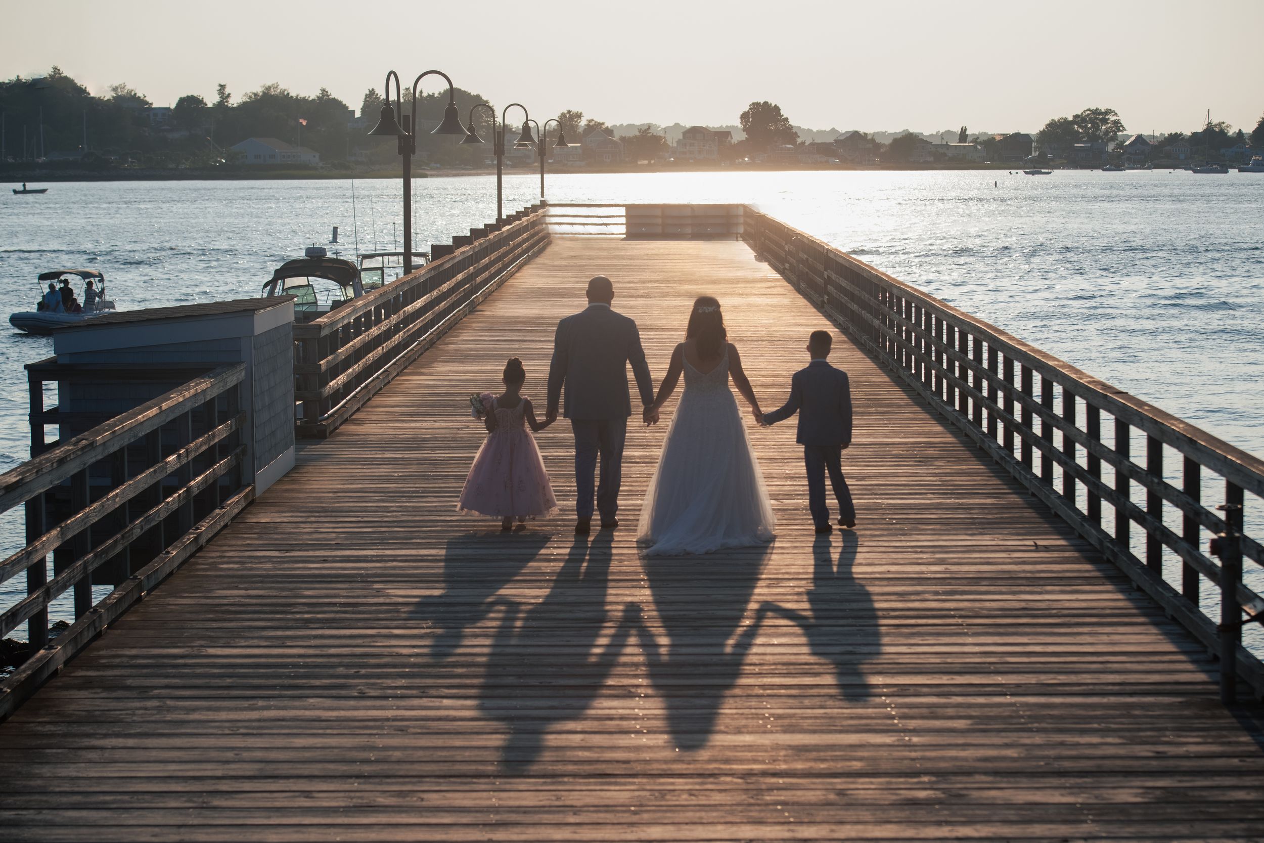 Waterfront wedding at the Boat House in Tiverton, RI. Luxury coastal photography by Rhode Island wedding photographer Stefy Hilmer.