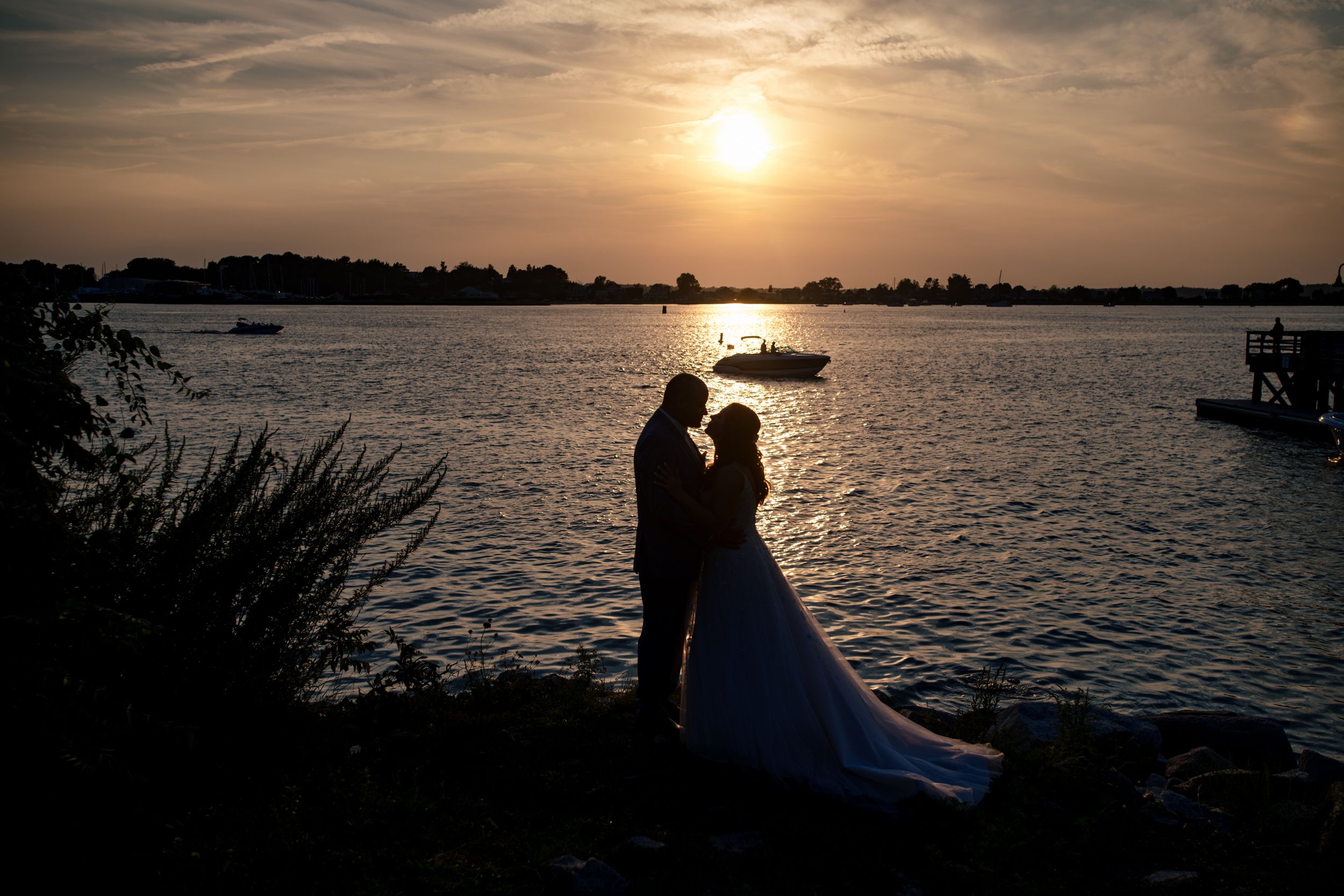 Coastal wedding at the Boat House Tiverton, RI. Luxury heirloom memories & professional wedding photography by Stefy Hilmer Mount Hope Bay