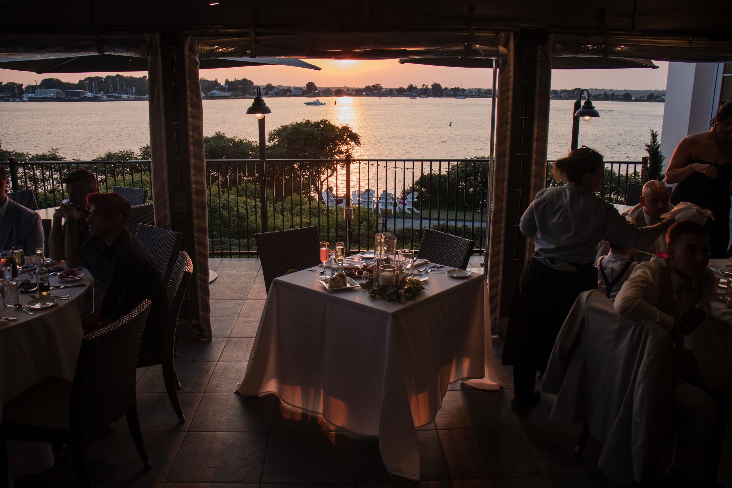 Boat House Tiverton wedding. High-end documentary wedding photography in Rhode Island by local professional Stefy Hilmer.