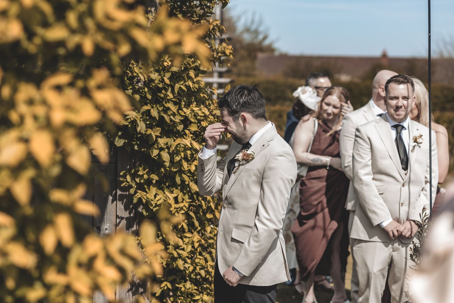 Genuine natural reactions captured from a documentary wedding photographer.