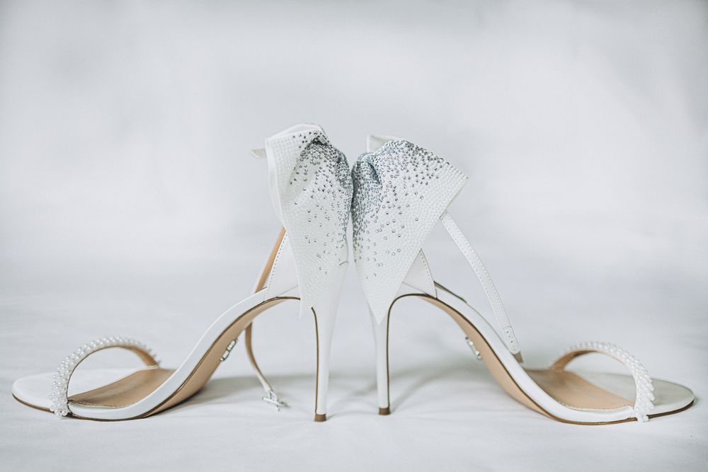 Wedding dress details before ceremony in Barcelona
