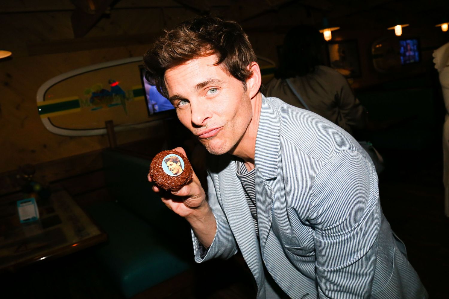 James Marsden at the premiere of Jury Duty in Los Angeles.