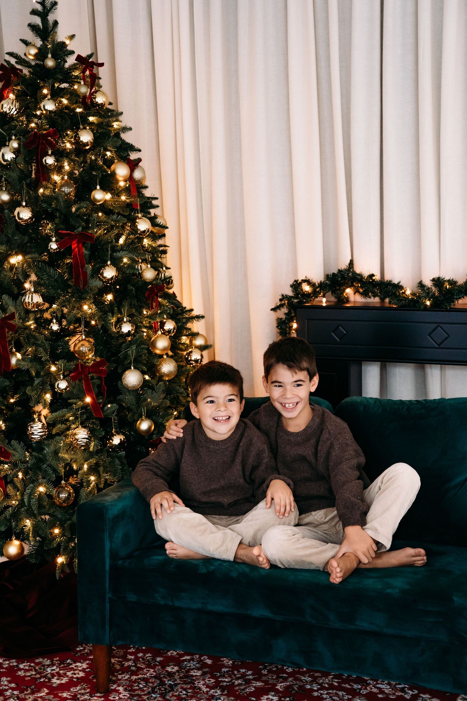 Kerstmini in fotostudio Antwerpen