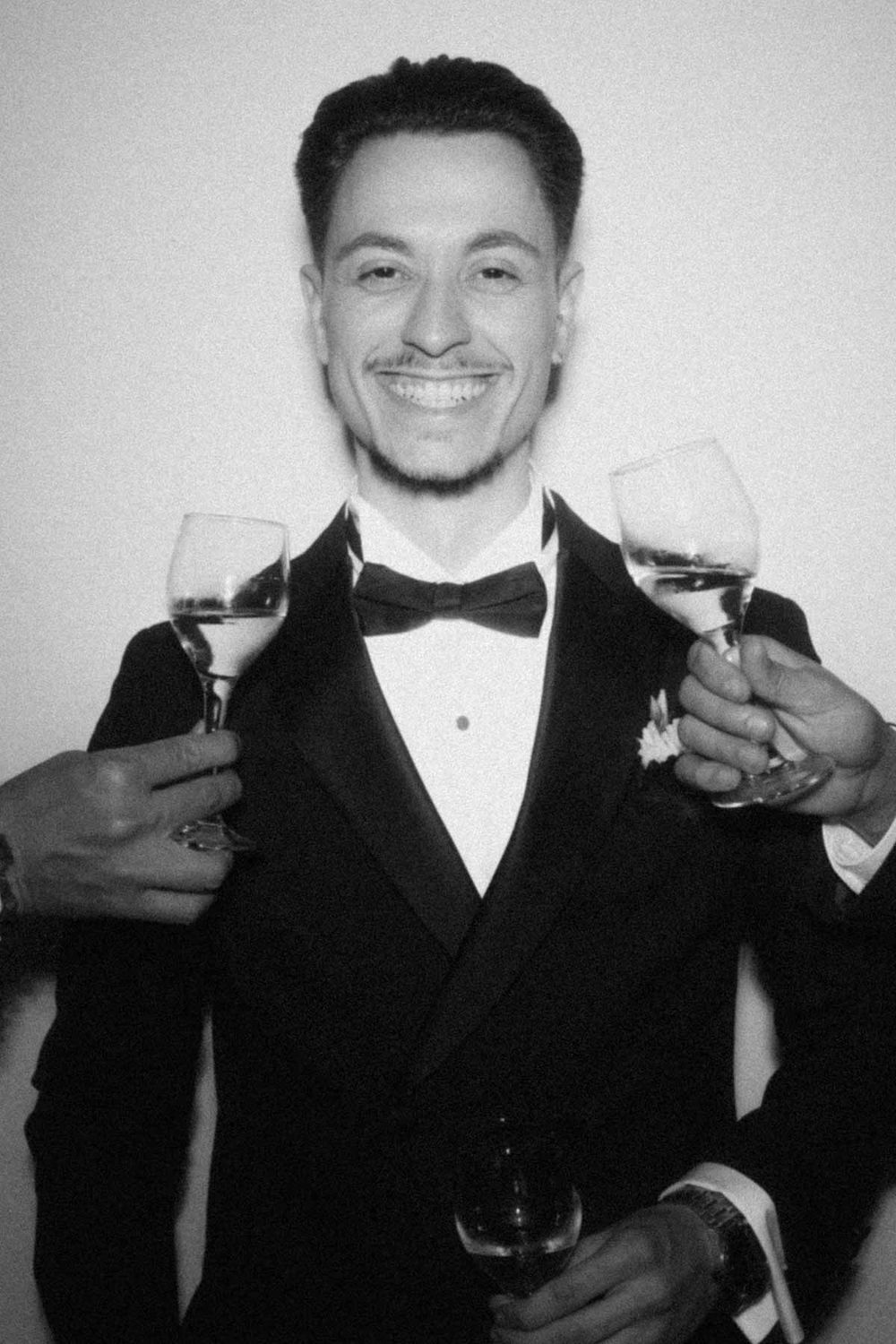 groom celebrating in lisbon portugal