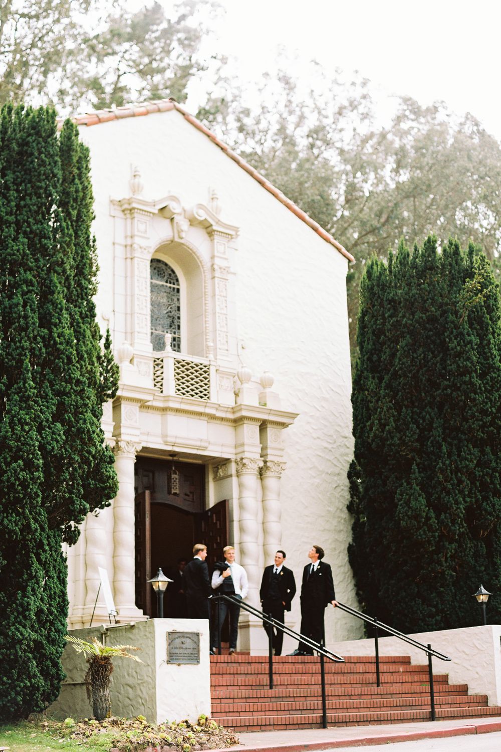 Presidio Chapel wedding ceremony photos.