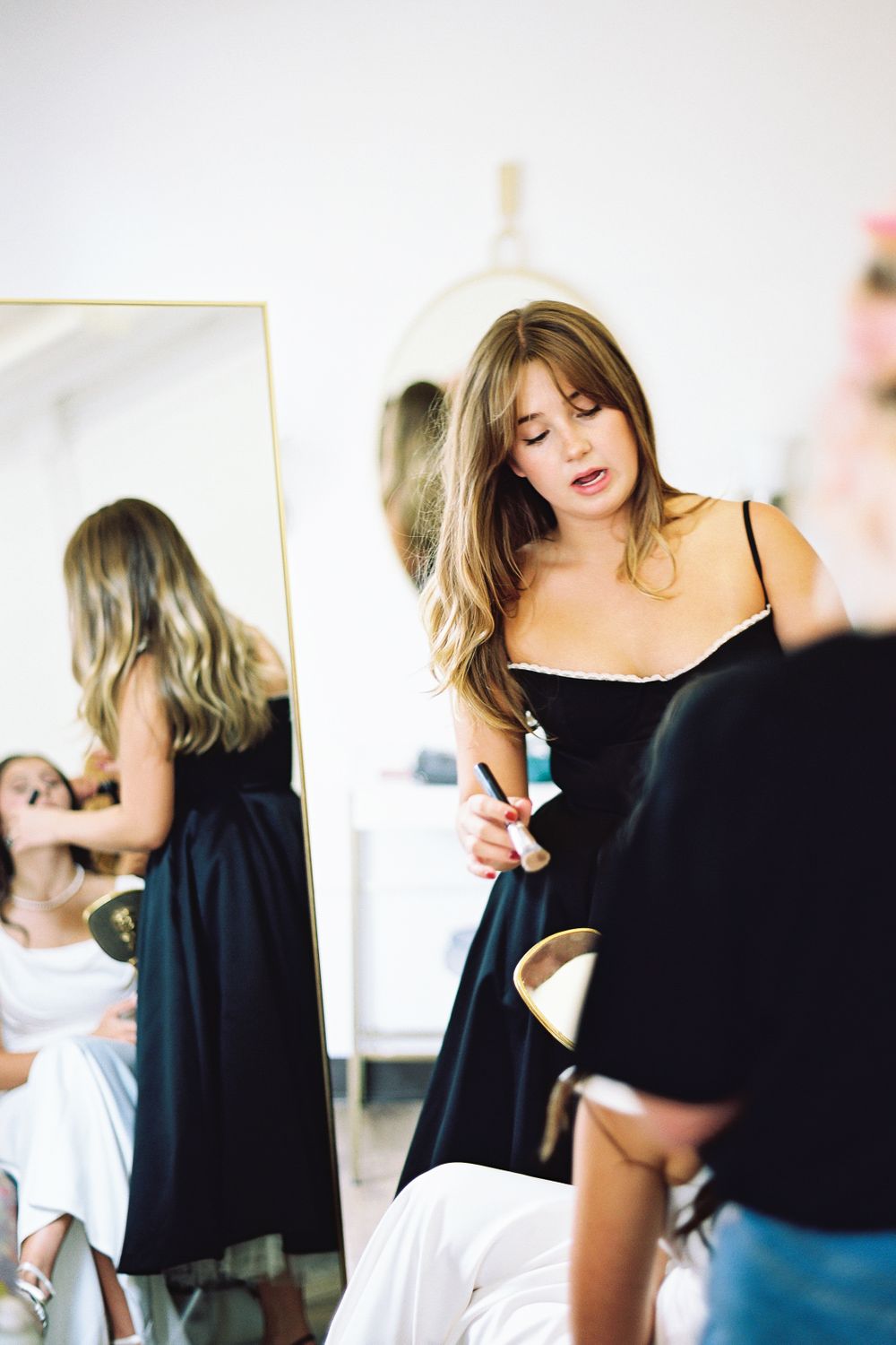 Wedding day getting ready photos.
