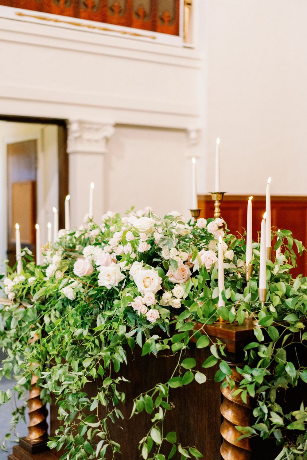 Presidio Chapel wedding ceremony photos.