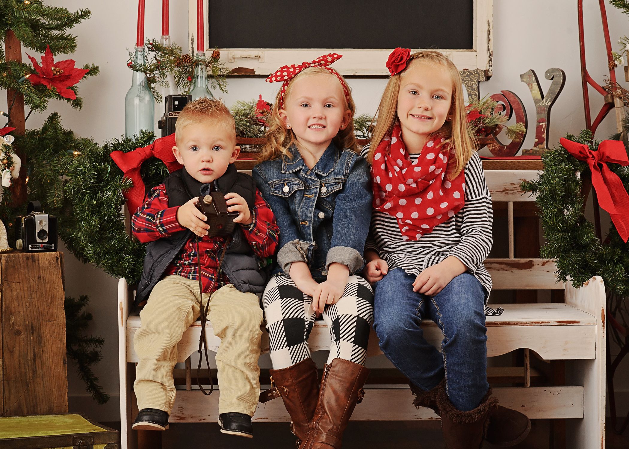 Each of our Christmas sets are custom styled and built! Creating something truly unique each year! Blackfoot, Idaho Falls, Pocatello photog