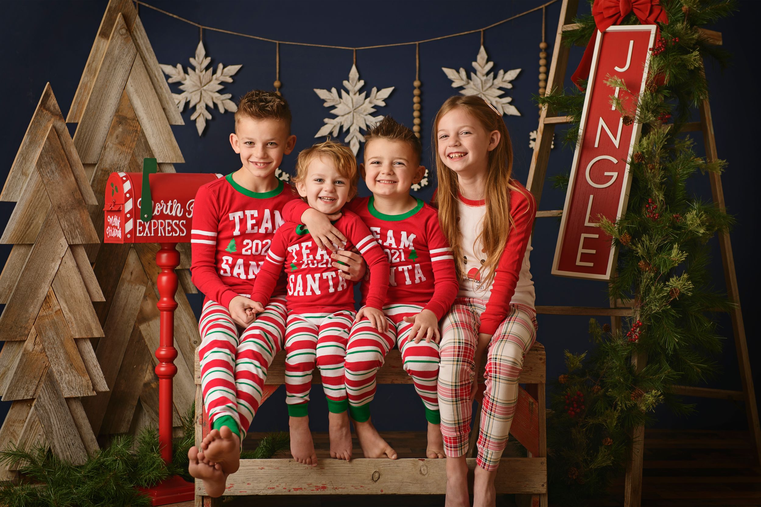 Each of our Christmas sets are custom styled and built! Creating something truly unique each year! Blackfoot, Idaho Falls, Pocatello photog