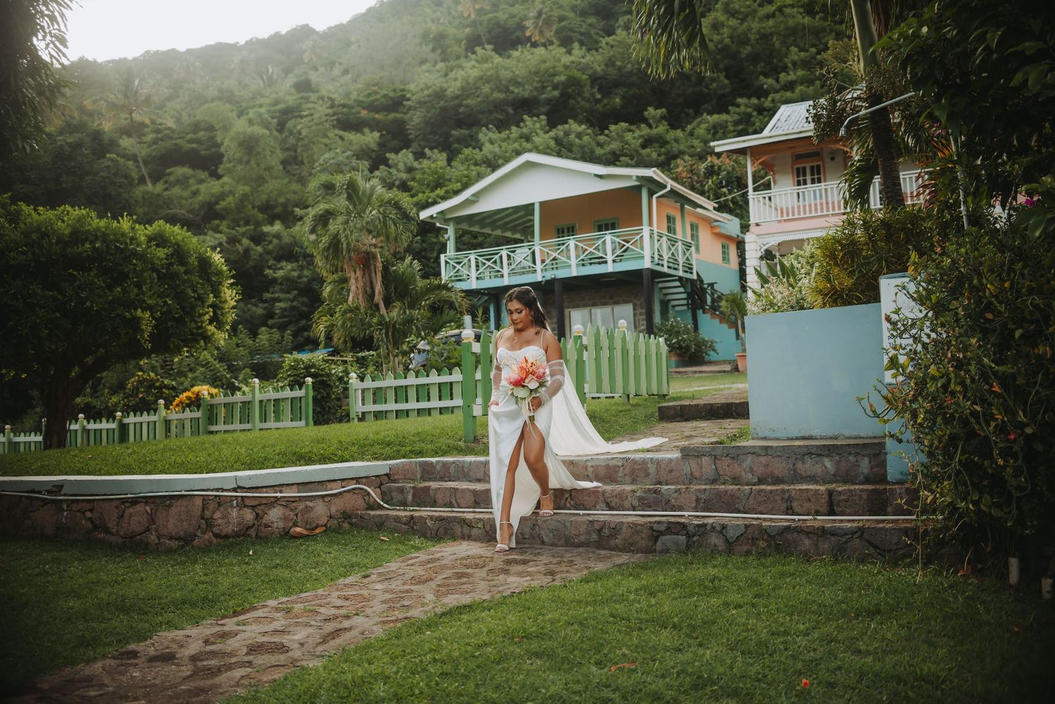 St Lucia Wedding photographer captures intimate destination wedding at La Haut St Lucia
