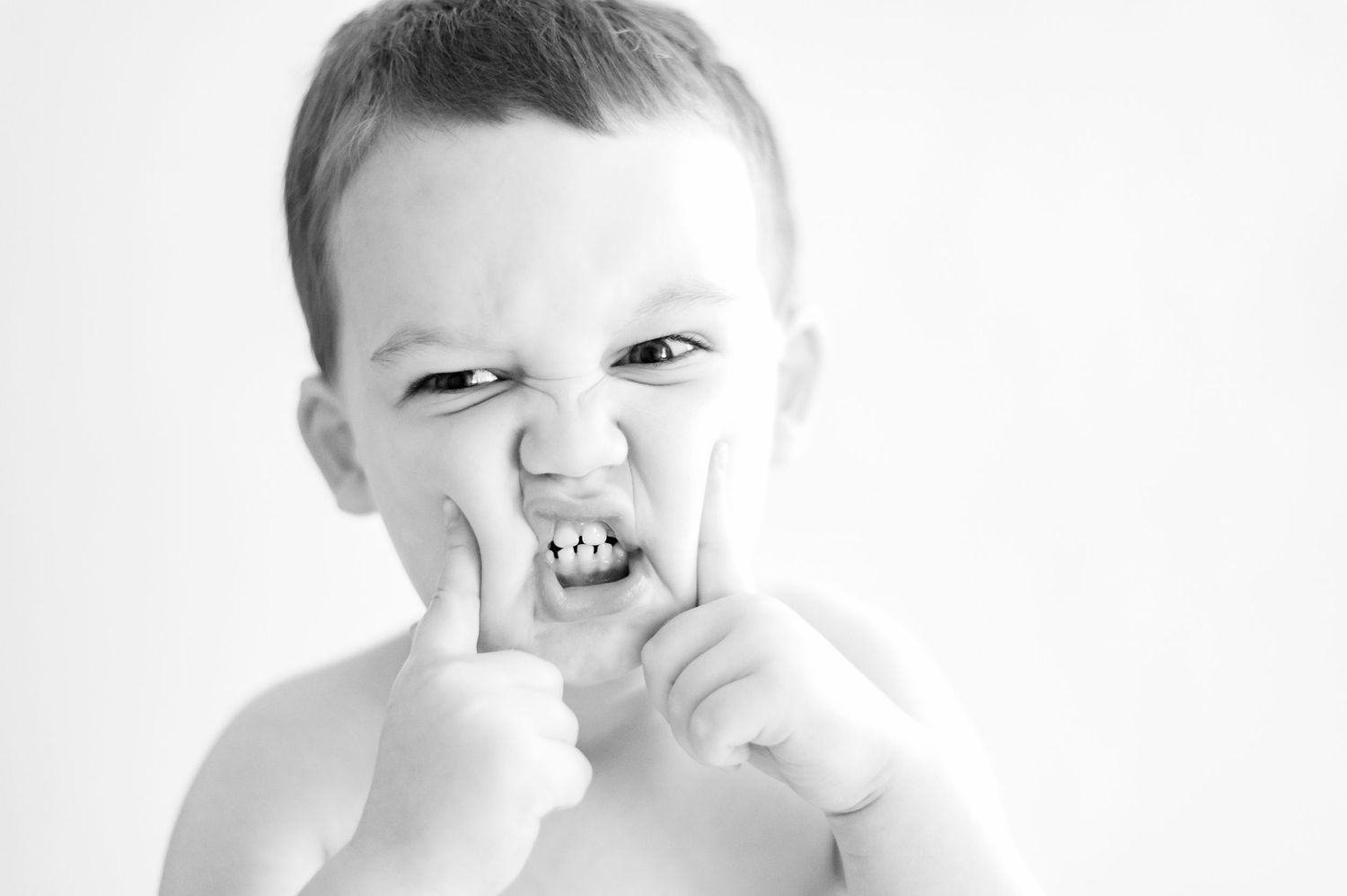 black and white children's personality portraits in canton, georgia