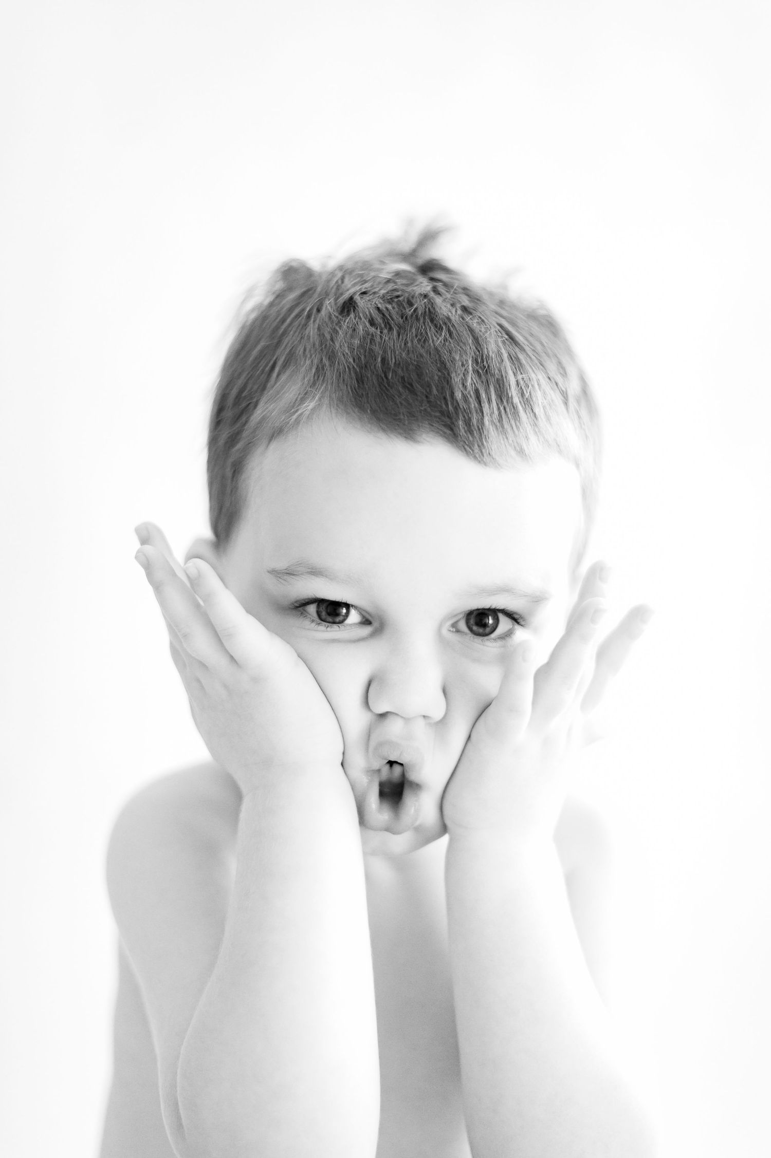 black and white children's personality portraits in canton, georgia
