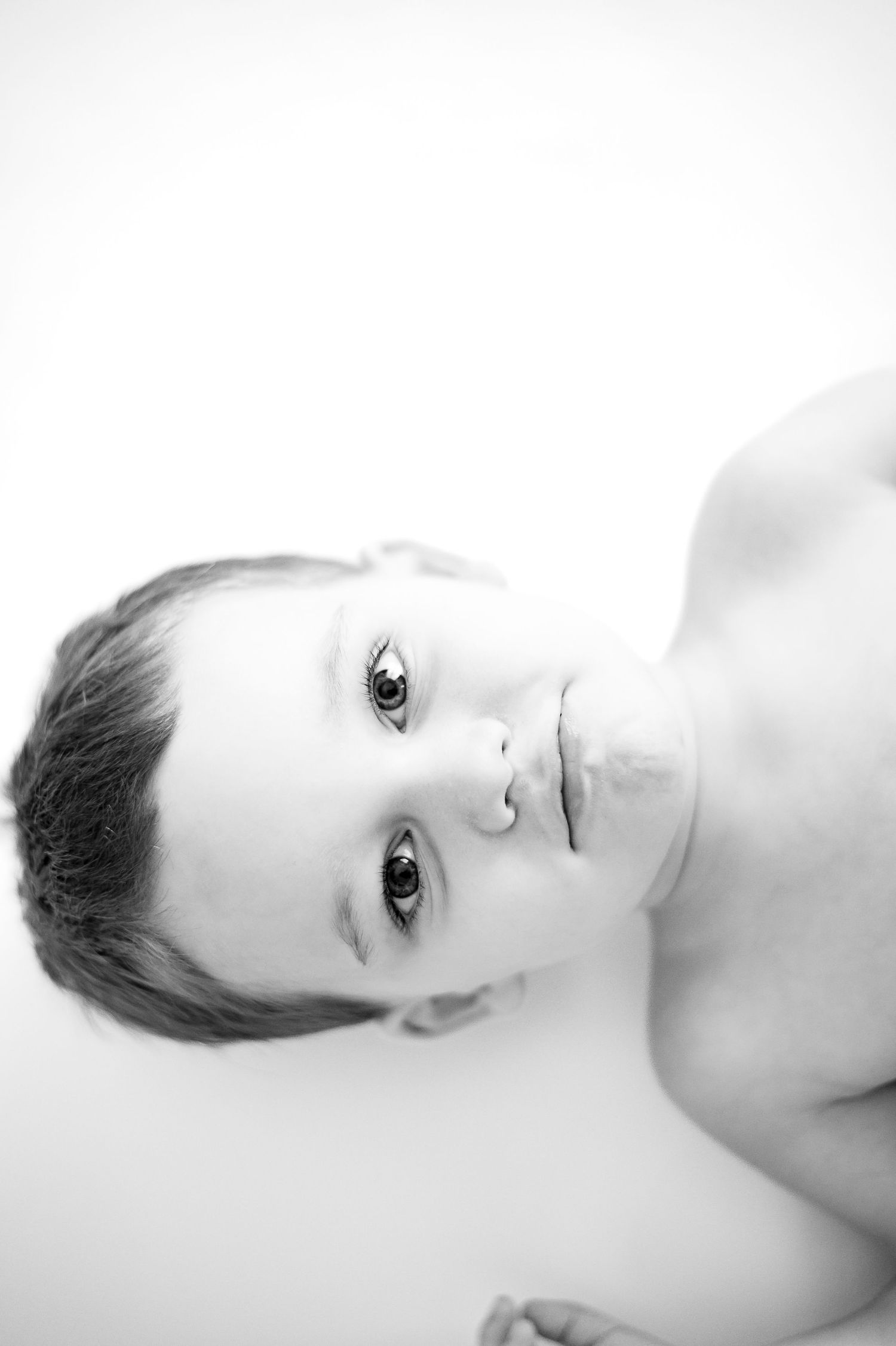 black and white children's personality portraits in canton, georgia