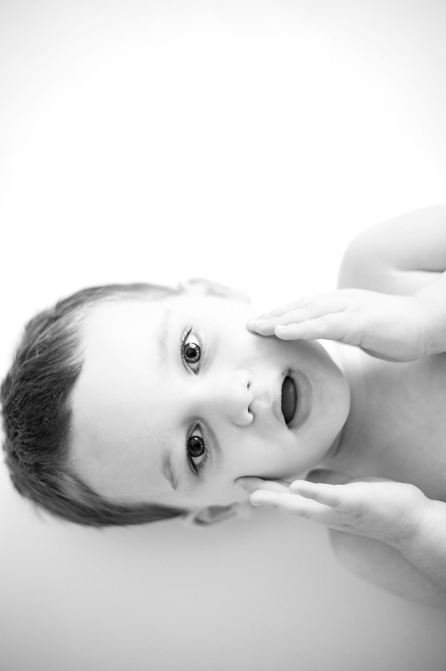 black and white children's personality portraits in canton, georgia