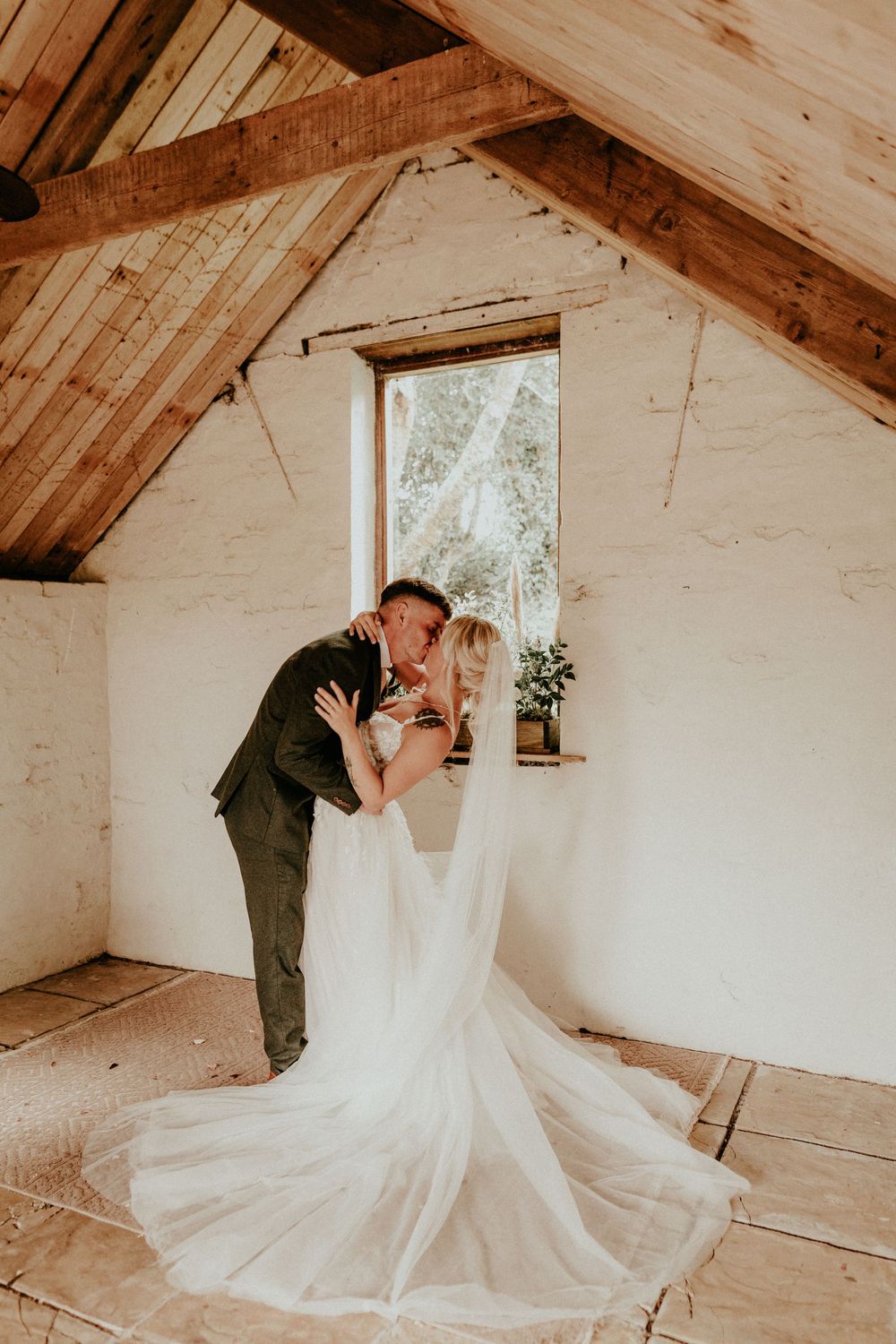 A Joyful, Intimate Elopement at The Cornish Place by Olivia Rossi Photography. Cornish-Place-Woodshed-Cornish-Place-elopement-meadow