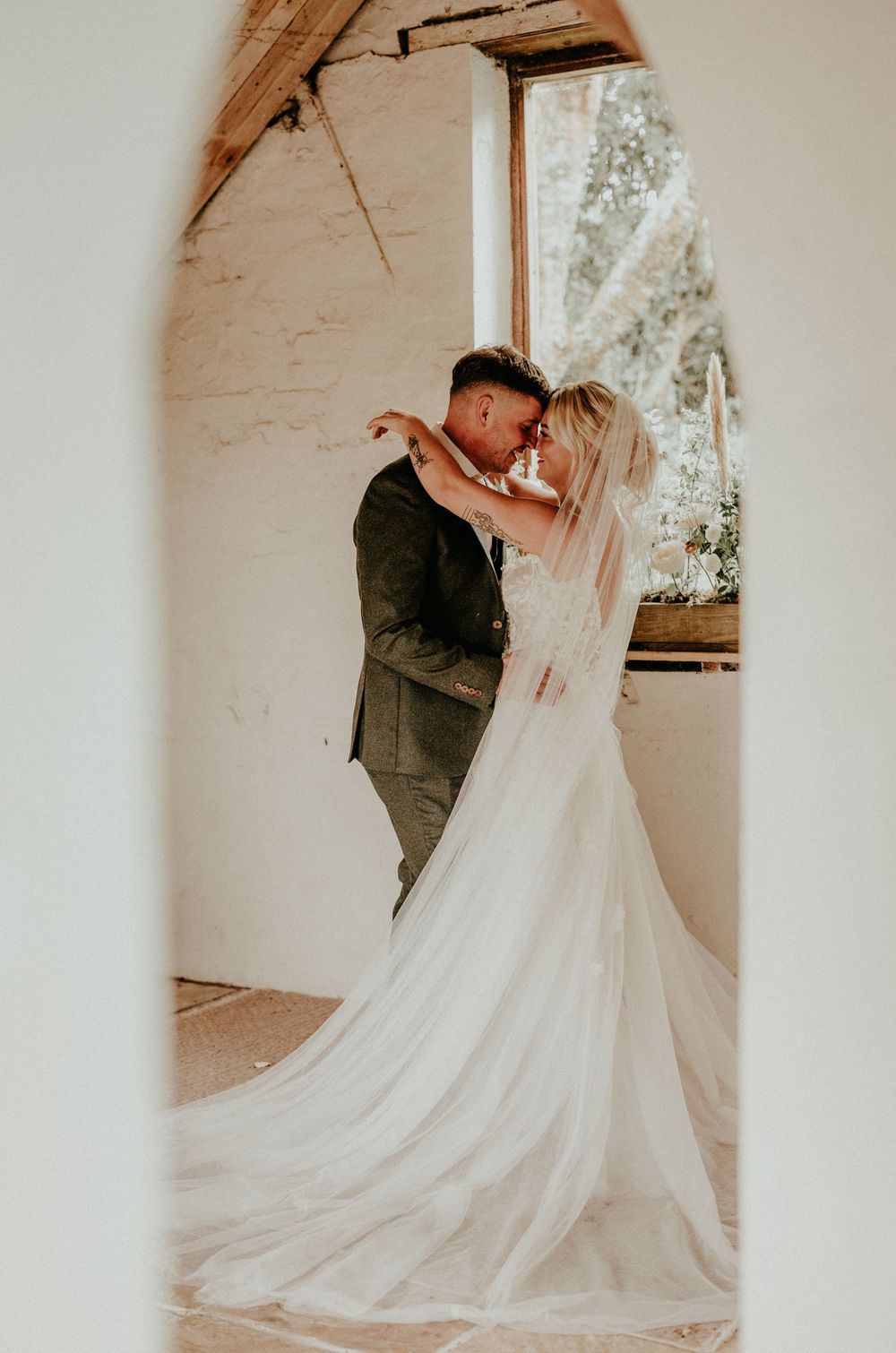 A Joyful, Intimate Elopement at The Cornish Place by Olivia Rossi Photography. Cornish-Place-Woodshed-Cornish-Place-elopement-meadow