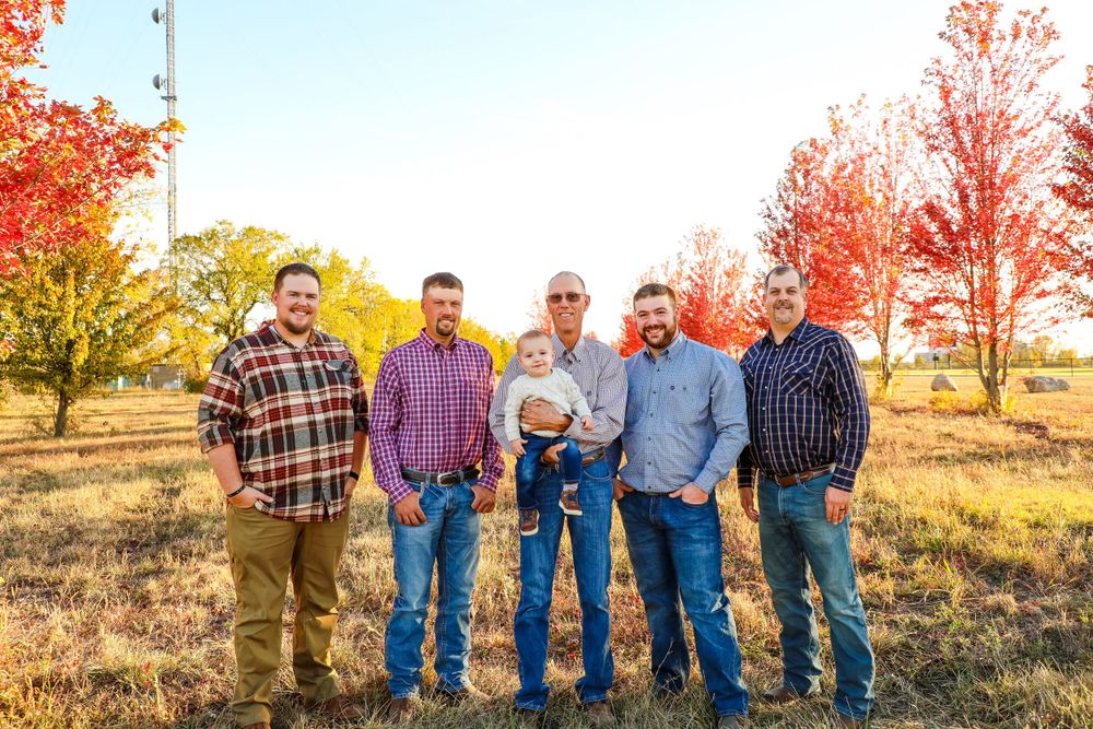 family portrait featuring the males