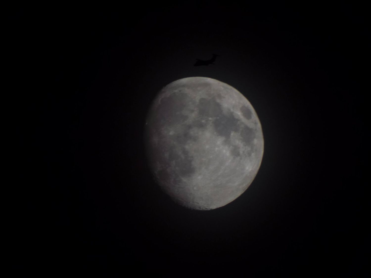 Moon With Plane