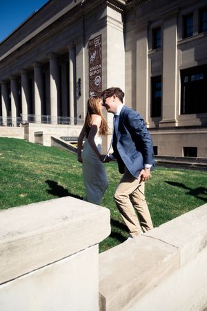 M & E - A Sun-drenched Spring Engagement at St. Paul's Union Depot