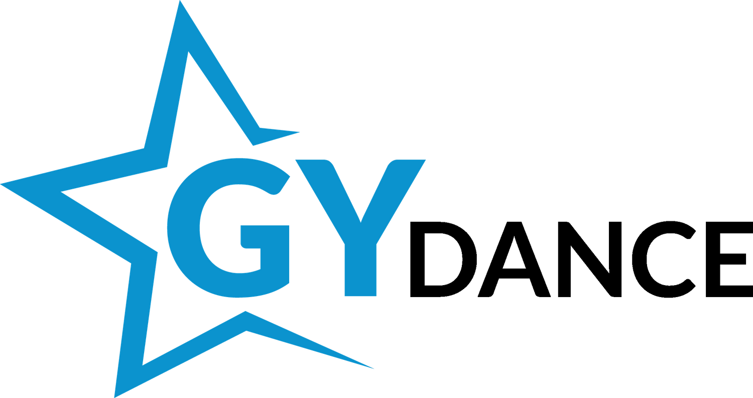 Stylized star logo with GY text in blue on a white background.