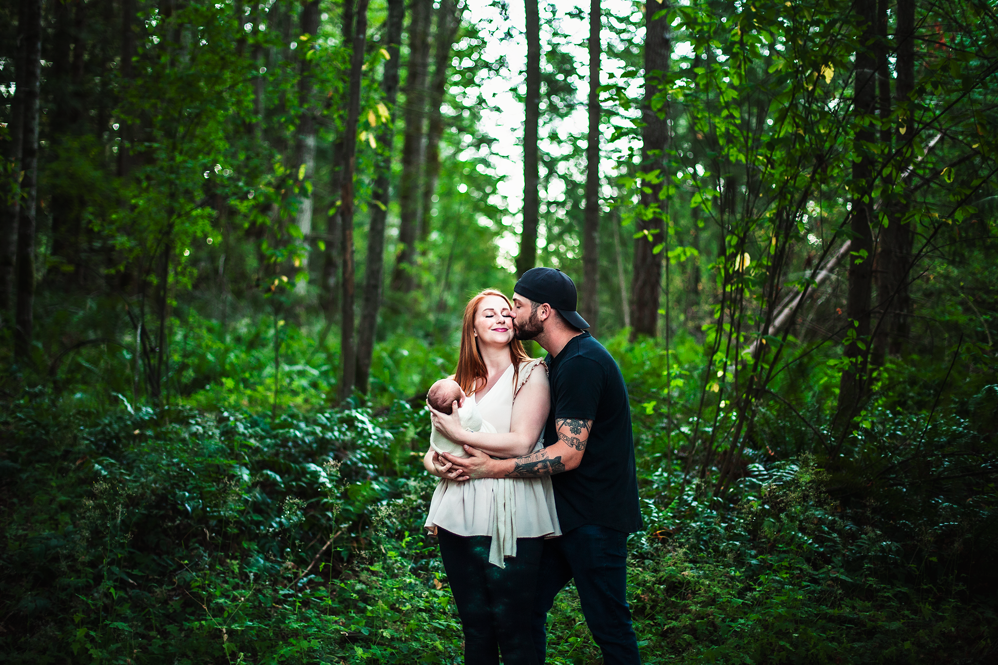 Nanaimo Outdoor Newborn Photography - Little Ginger Photography in Nanaimo, BC on Vancouver Island. Newborn Photographer in Nanaimo BC.