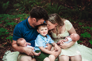Nanaimo Outdoor Newborn Photography - Little Ginger Photography in Nanaimo, BC on Vancouver Island. Newborn Photographer in Nanaimo BC.