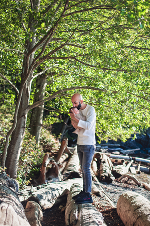 Nanaimo Outdoor Newborn Photography - Little Ginger Photography in Nanaimo, BC on Vancouver Island. Newborn Photographer in Nanaimo BC.