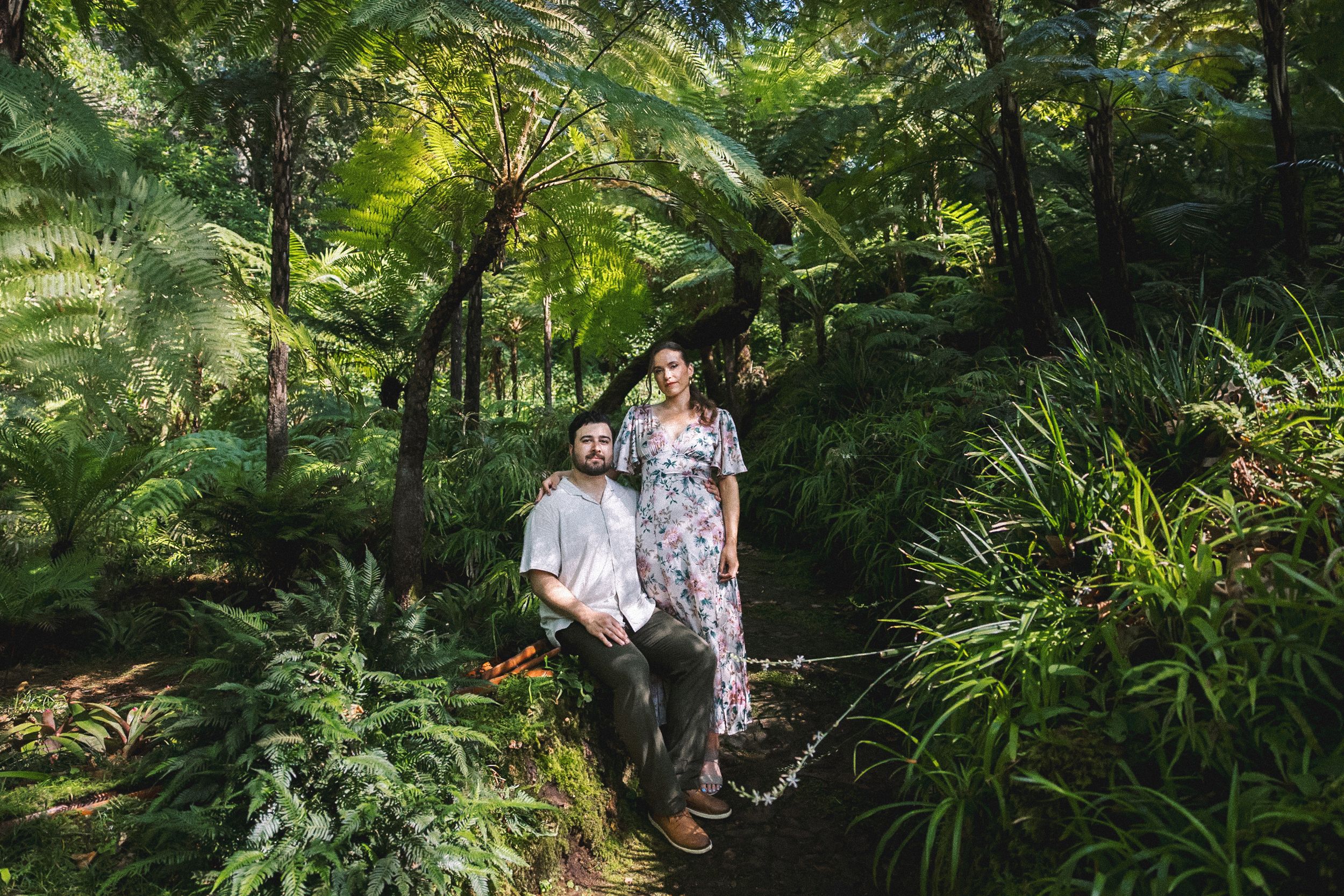 Fine art couple session at historic Monserrate Palace near Lisbon
