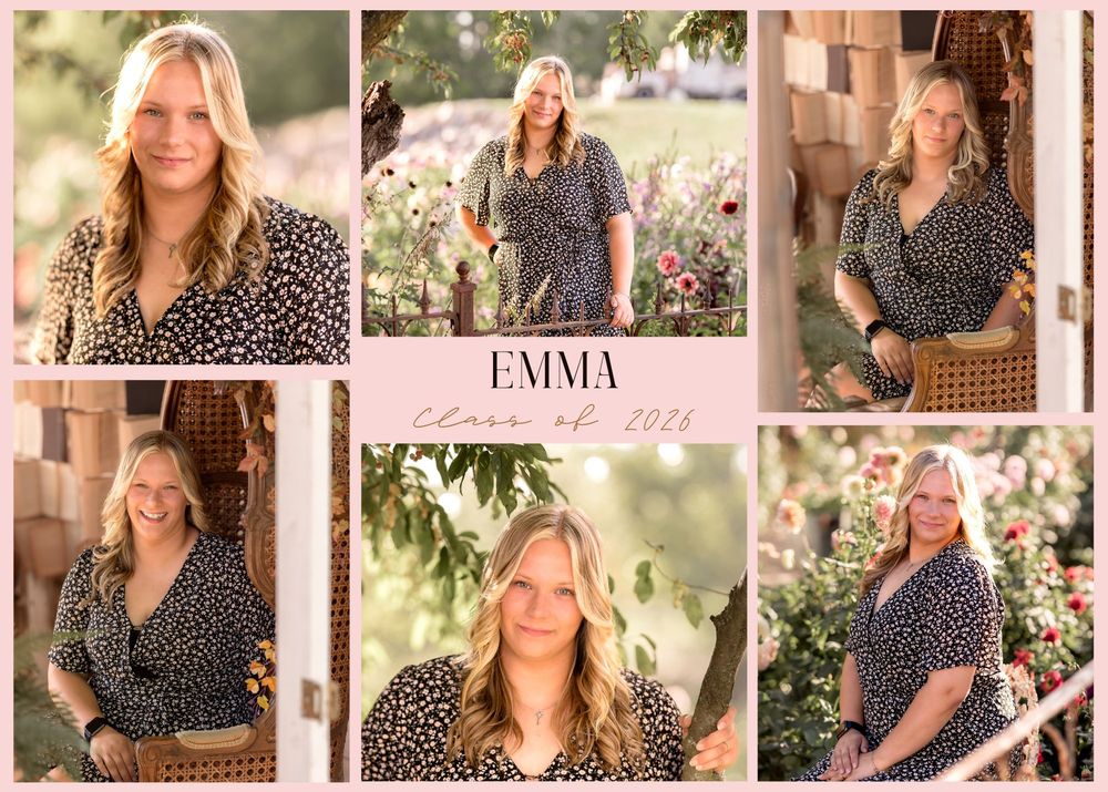 Woman in polka dot dress poses for a series of lifestyle portraits in warm natural lighting.