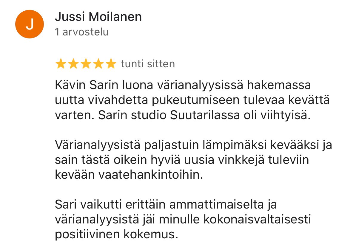 Paras Värianalyysi Helsinki