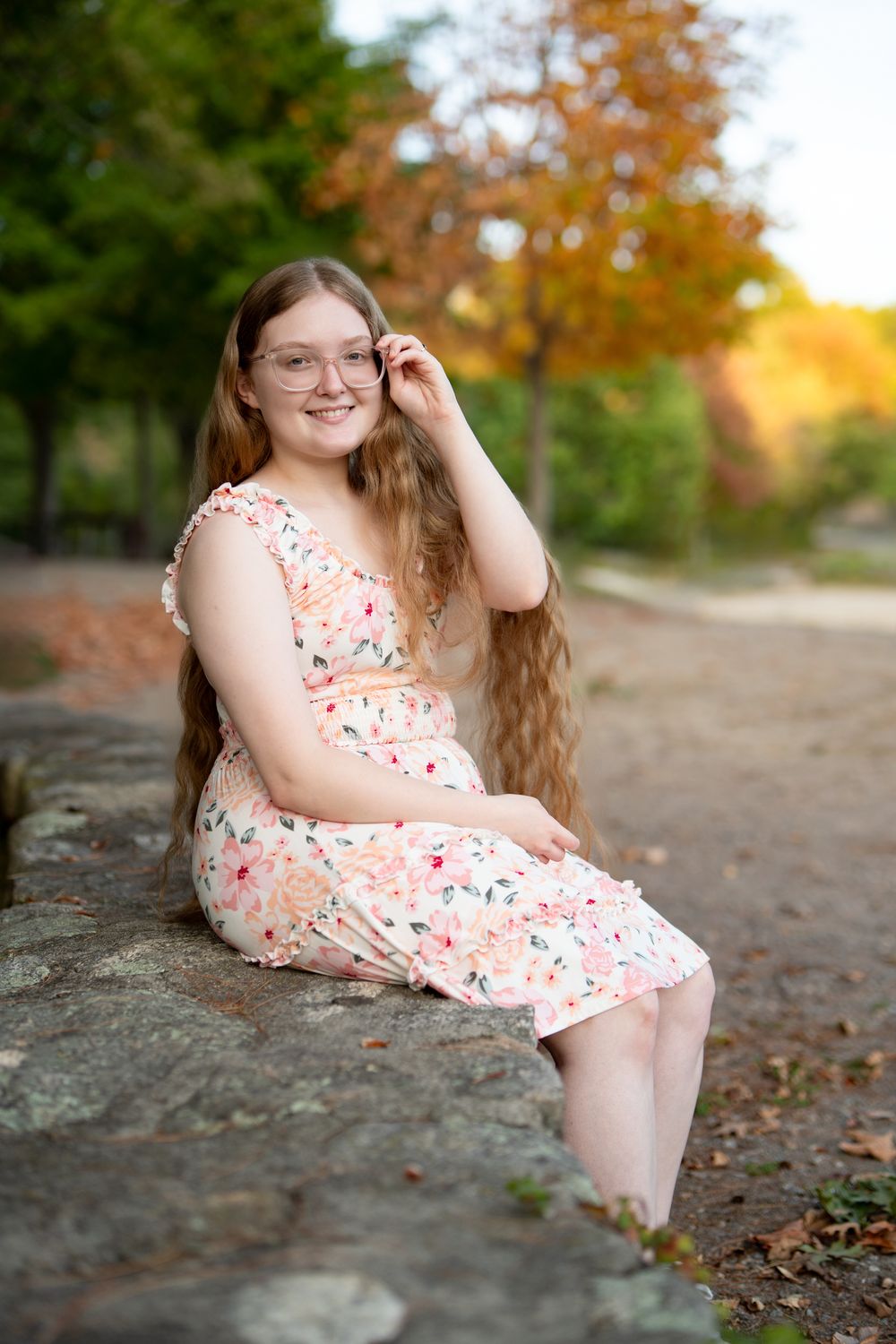 Fall Foliage Senior Portrait taken at Blue Hills Reservation in Milton MA on Boston’s South Shore with Leah Ramuglia Photography