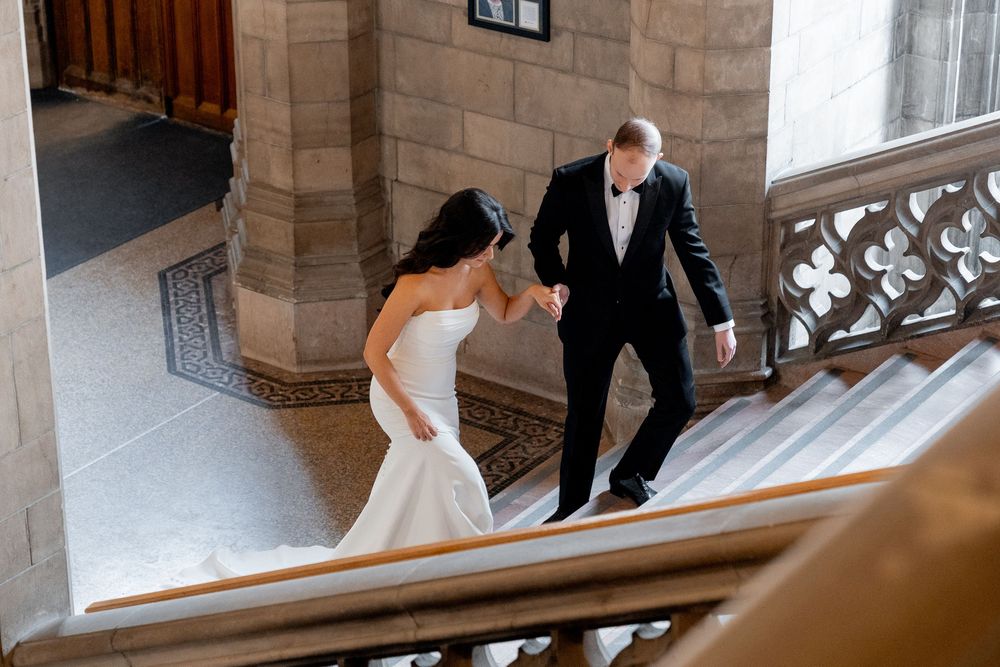 Knox College editorial wedding photographer