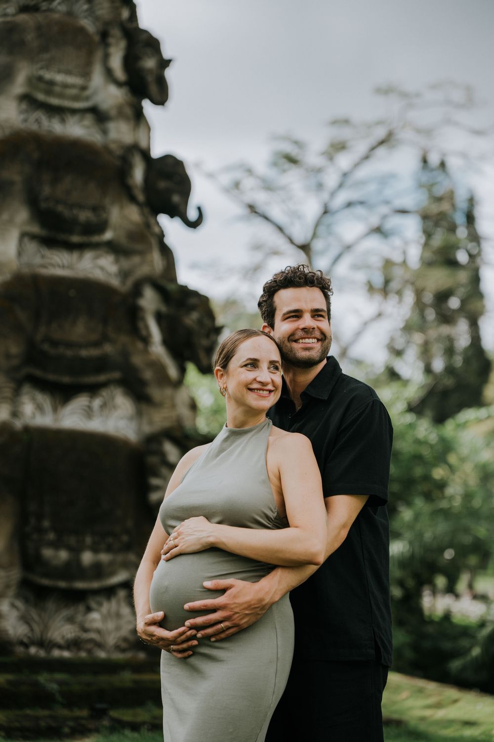Maternity photoshoot at Tanah Gajah Ubud, Bali