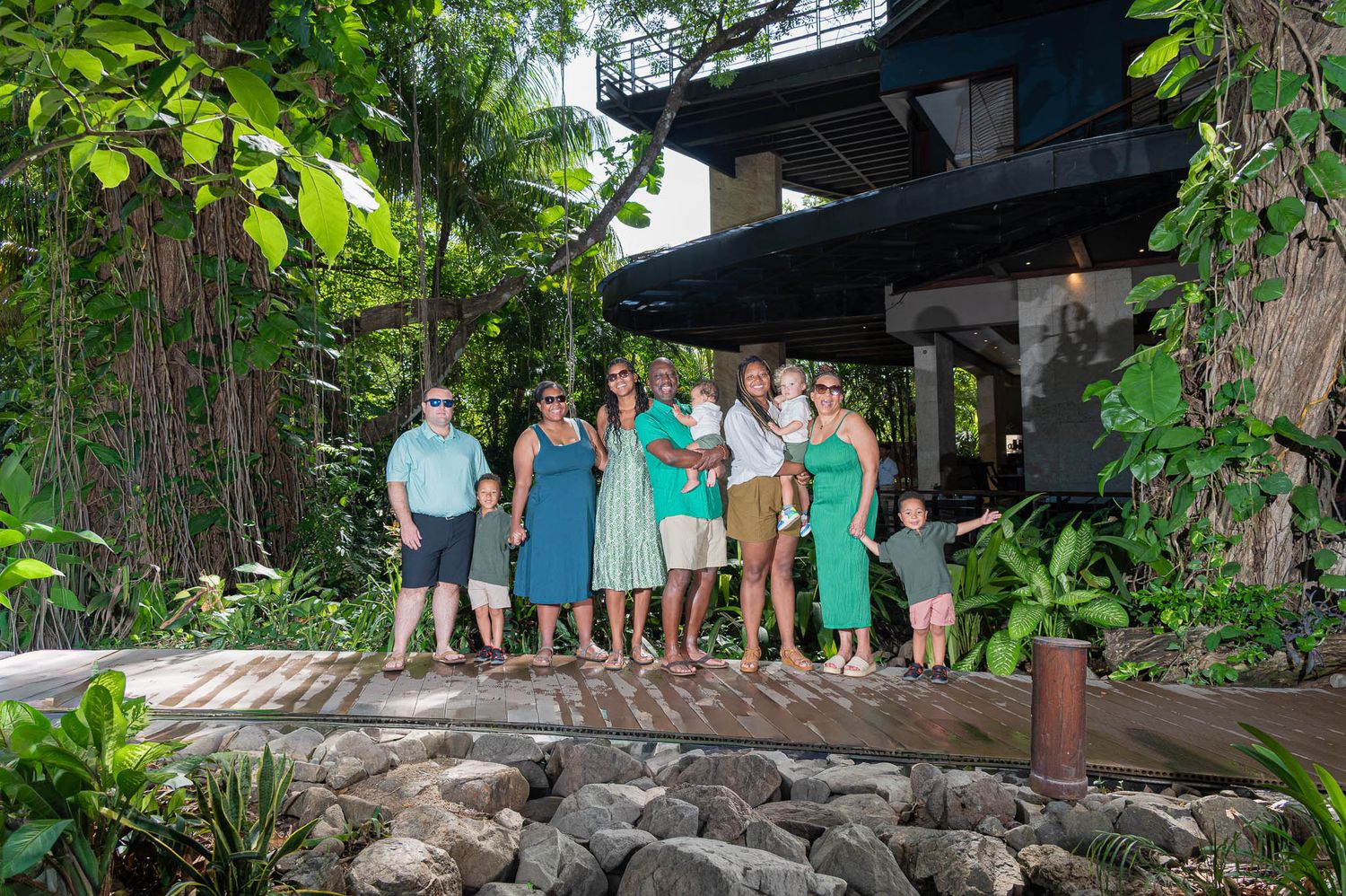 Family photo session at Hamilton Leisure, Bosque del Mar, Guanacaste, Costa Rica
