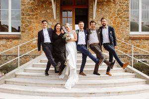 photo de groupe fun mariage yvelines